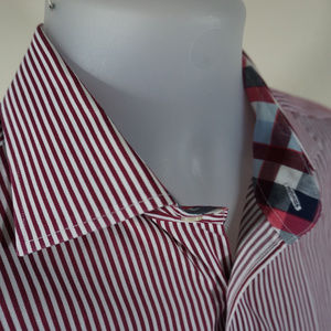 Thomas Dean Mens Medium Button Up Shirt Fashion